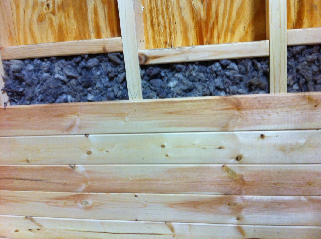 TURN ON IMAGES to see tongue and groove paneling and wool insulation